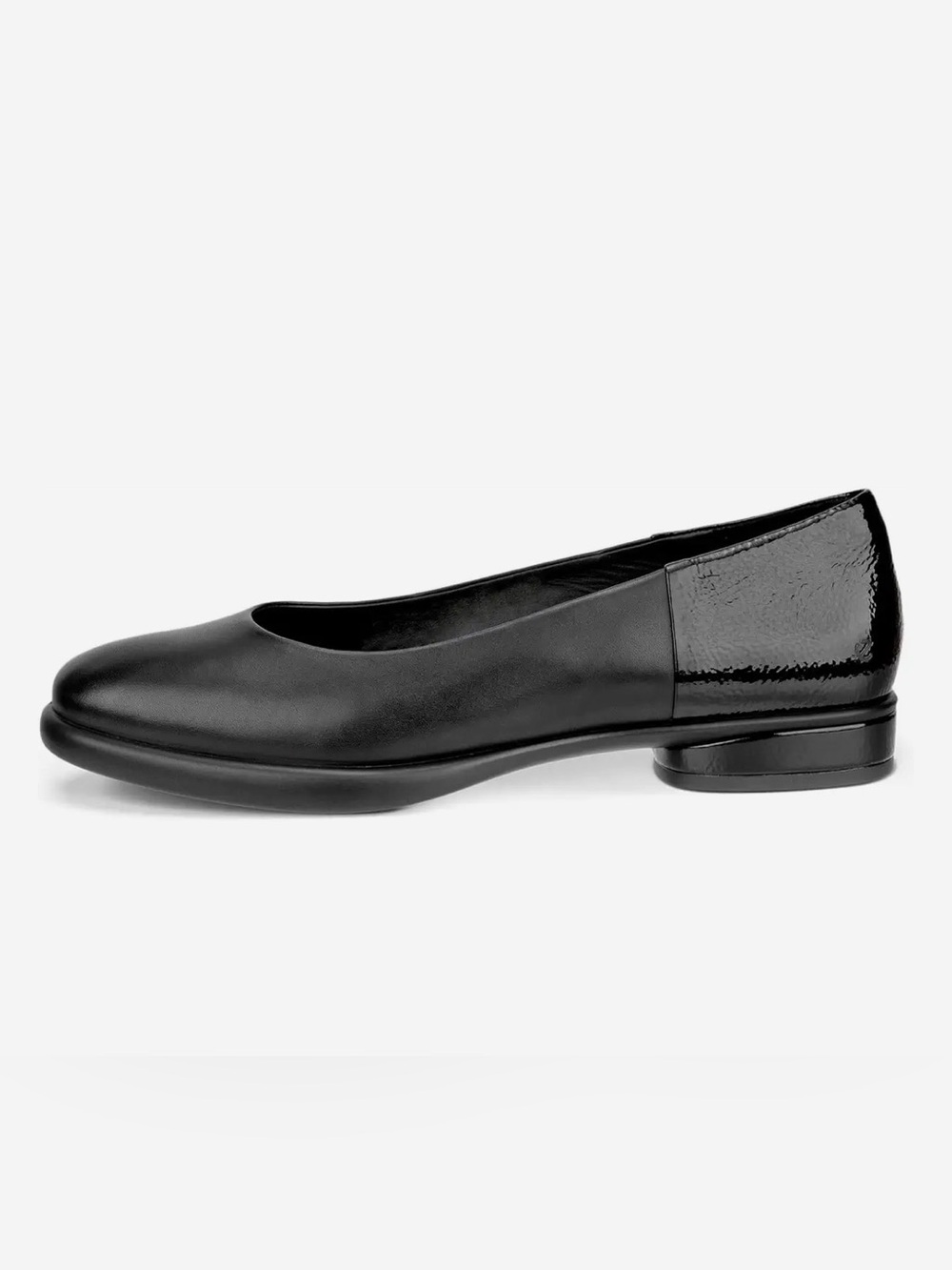 Ecco Sculpted Luxe Leather Ballerina Flat